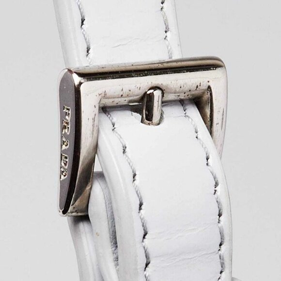 Prada Light Blue Brushed Leather Cleo Hobo Bag - Picture 4 of 11